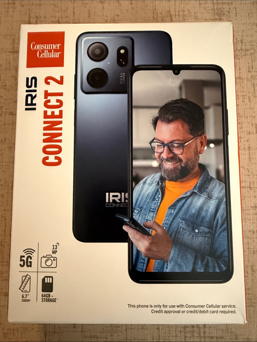 iris Connect 2 Smartphone - Blue and Black